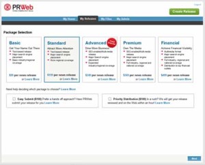 PRWeb packages