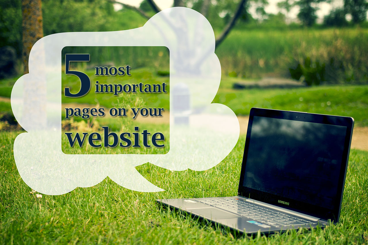 5 most important website pages