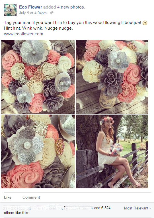 Facebook boost ad eco flower