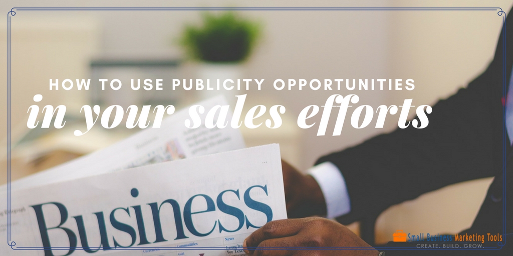 Publicity sales efforts